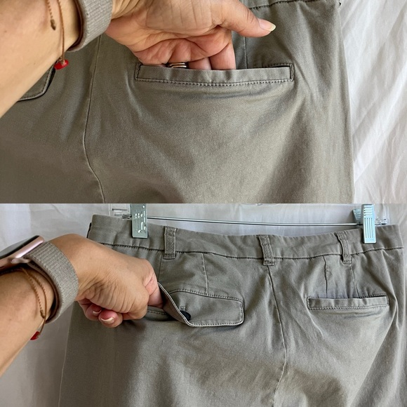 ATM Anthony Thomas Melillo Cropped Boyfriend Wide Leg Capri grey, size 6 - Picture 7 of 11